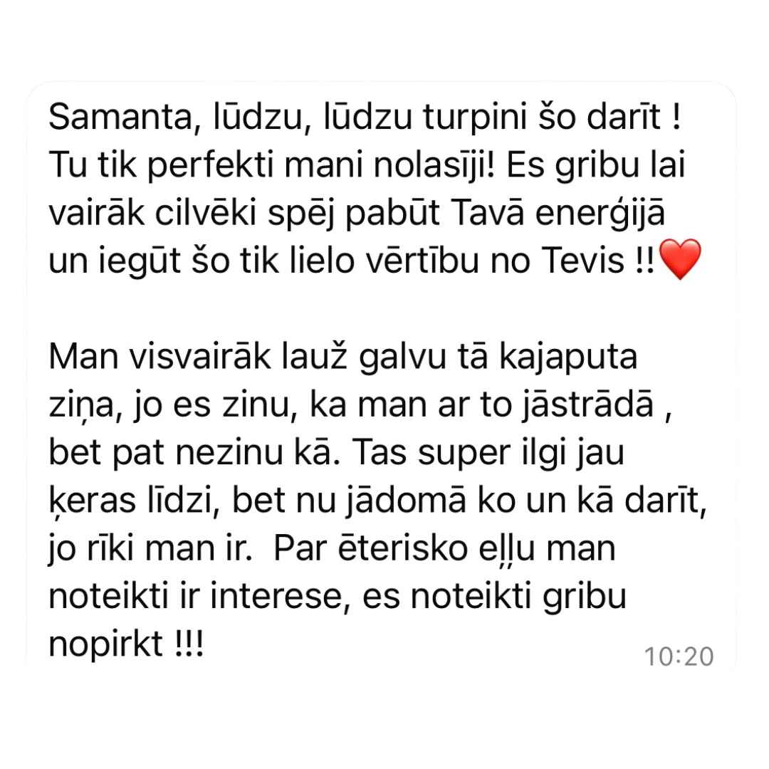 Individuāla Aromatesta sesija