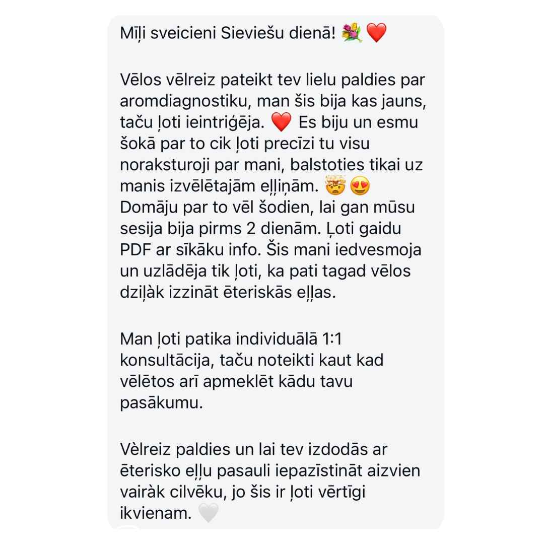 Individuāla Aromatesta sesija